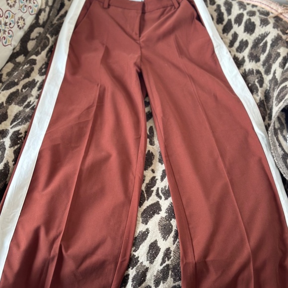 ASOS Size 6 Rust Pants with white stripe! - Picture 5 of 5
